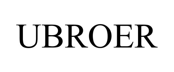 Trademark Logo UBROER