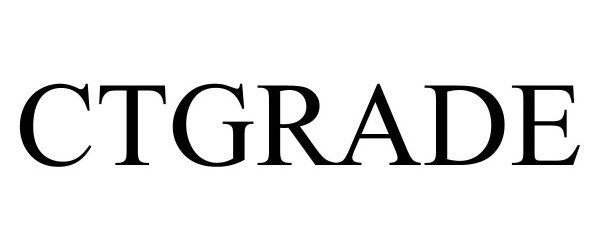 Trademark Logo CTGRADE