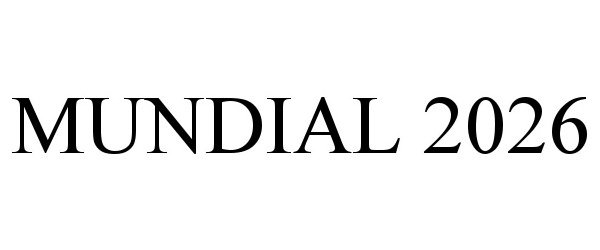 Trademark Logo MUNDIAL 2026