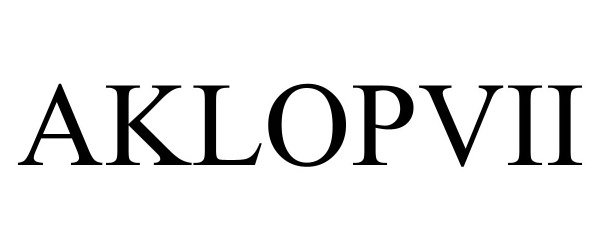 Trademark Logo AKLOPVII