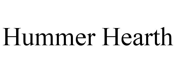 Trademark Logo HUMMER HEARTH