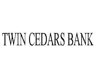  TWIN CEDARS BANK
