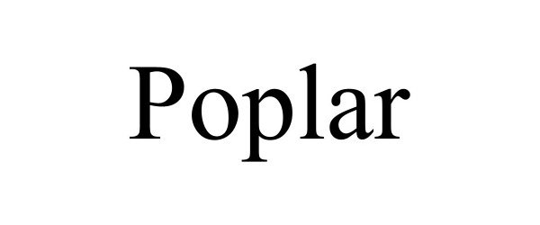Trademark Logo POPLAR