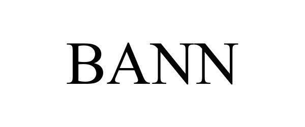 Trademark Logo BANN