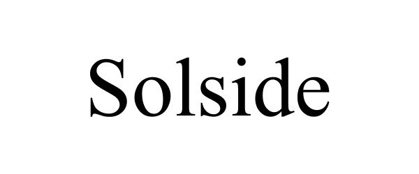 Trademark Logo SOLSIDE