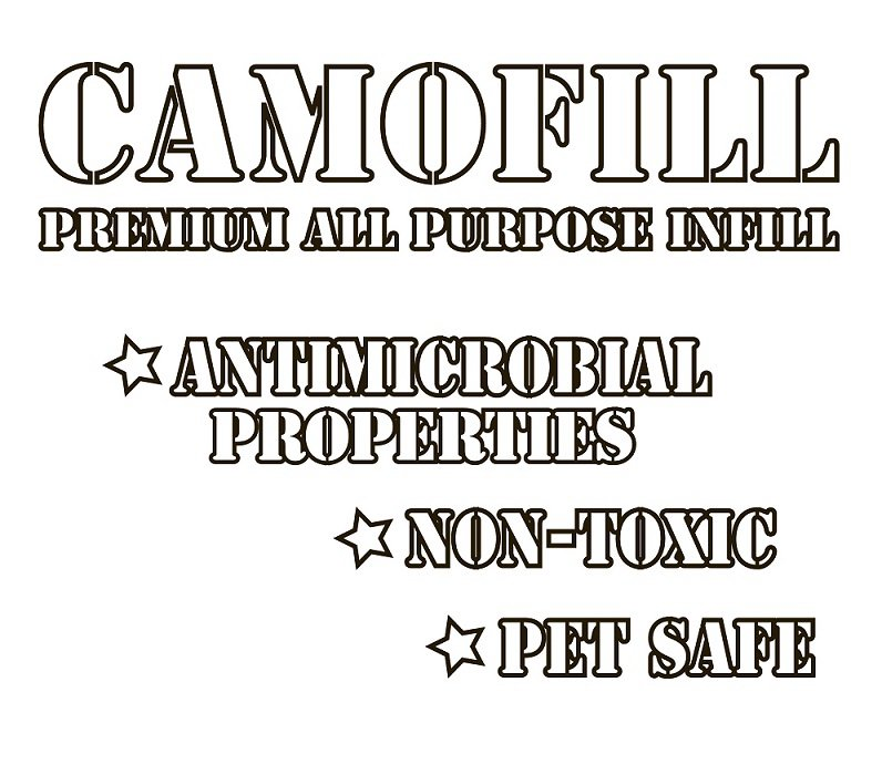 Trademark Logo CAMOFILL PREMIUM ALL PURPOSE INFILL ANTIMICROBIAL PROPERTIES NON-TOXIC PET SAFE