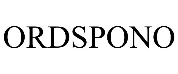 Trademark Logo ORDSPONO