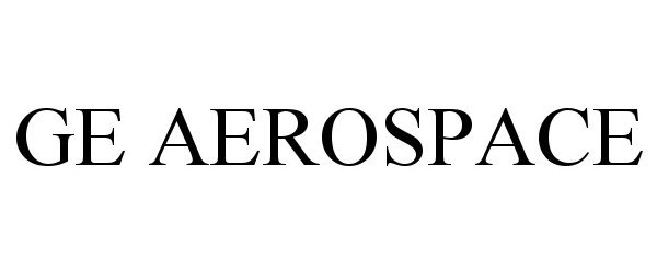 Trademark Logo GE AEROSPACE
