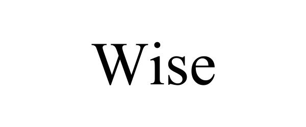 Trademark Logo WISE