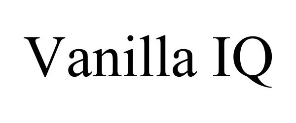 Trademark Logo VANILLA IQ