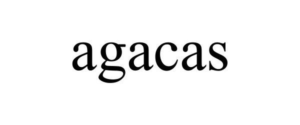 Trademark Logo AGACAS