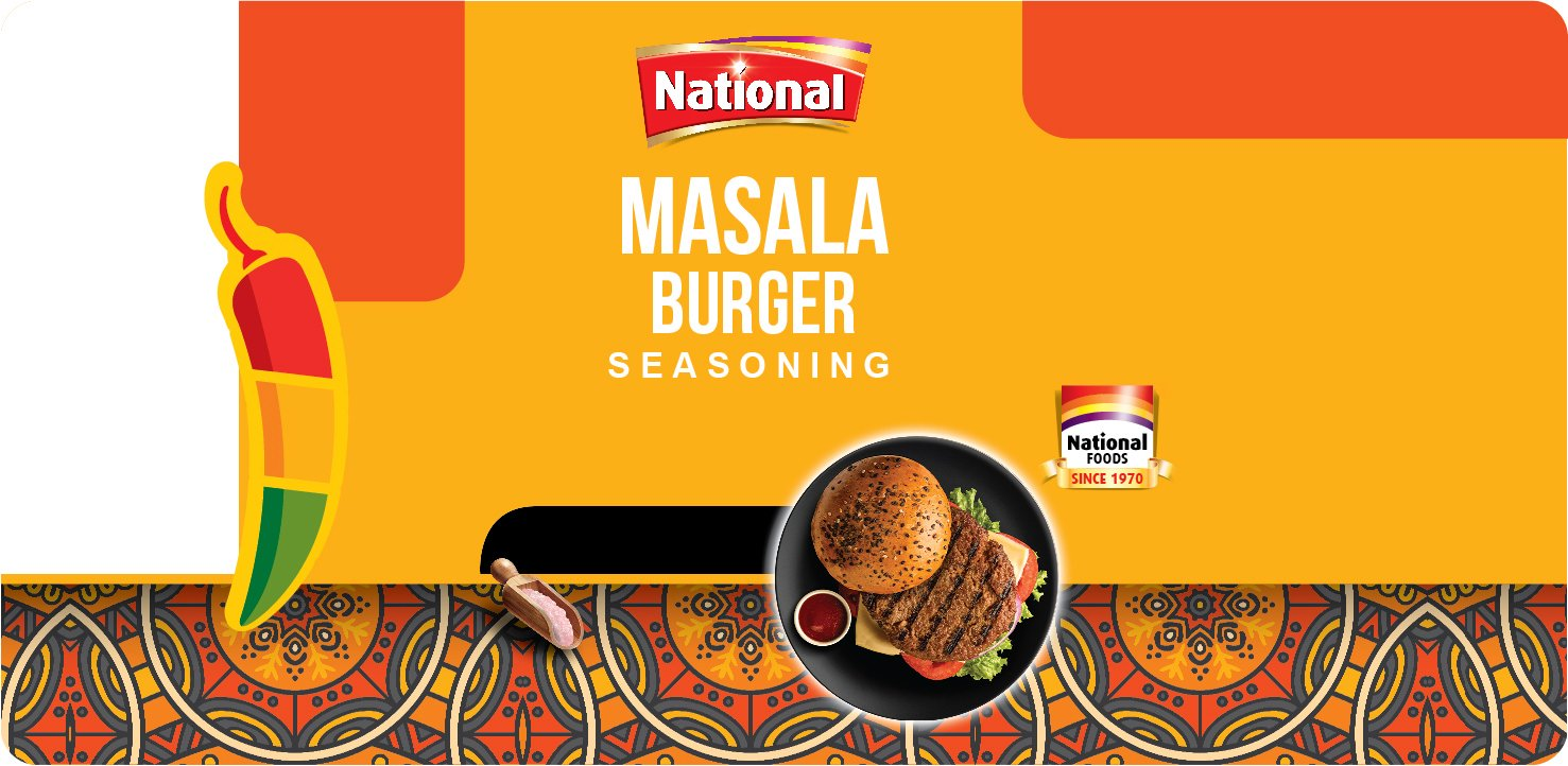 Trademark Logo NATIONAL MASALA BURGER SEASONING NATIONAL FOODS SINCE 1970