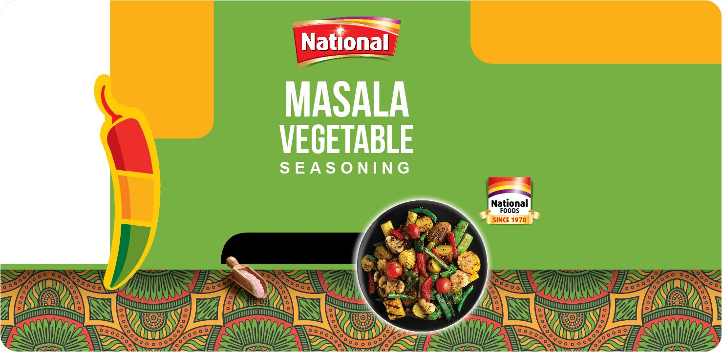  NATIONAL MASALA VEGETABLE SEASONING NATIONAL FOODS SINCE 1970