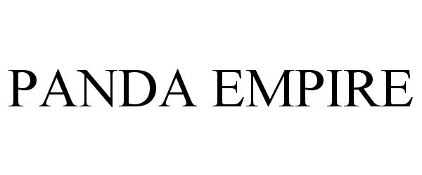Trademark Logo PANDA EMPIRE