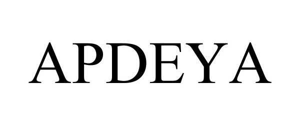 Trademark Logo APDEYA