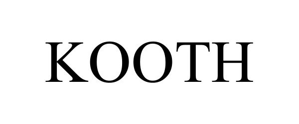 Trademark Logo KOOTH