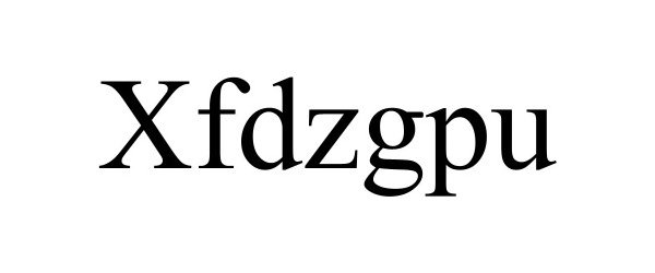 Trademark Logo XFDZGPU