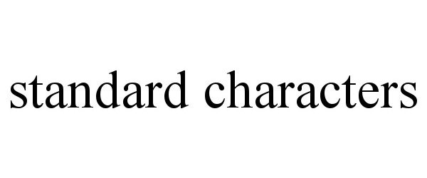 STANDARD CHARACTERS