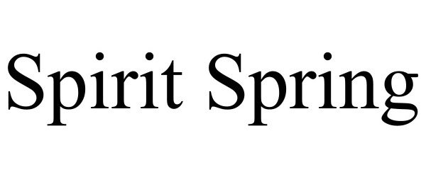 Trademark Logo SPIRIT SPRING