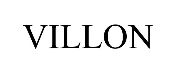 Trademark Logo VILLON