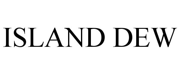 Trademark Logo ISLAND DEW