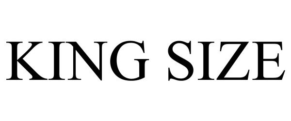 Trademark Logo KING SIZE