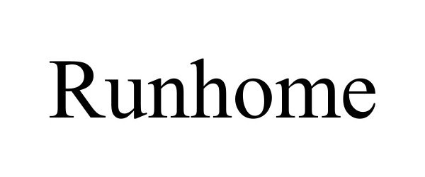 Trademark Logo RUNHOME