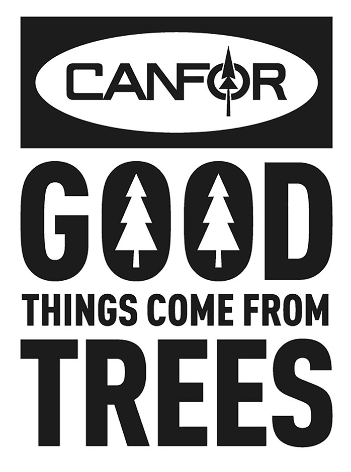 Trademark Logo CANFOR GOOD THINGS COME FROM TREES &amp; DESIGN