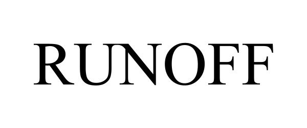 Trademark Logo RUNOFF