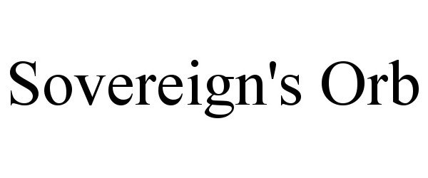 Trademark Logo SOVEREIGN'S ORB