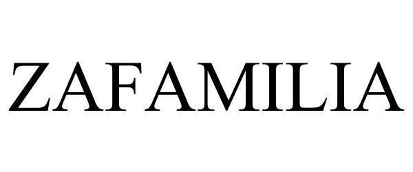 Trademark Logo ZAFAMILIA