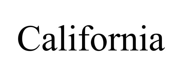 Trademark Logo CALIFORNIA