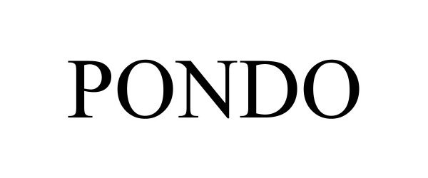 Trademark Logo PONDO