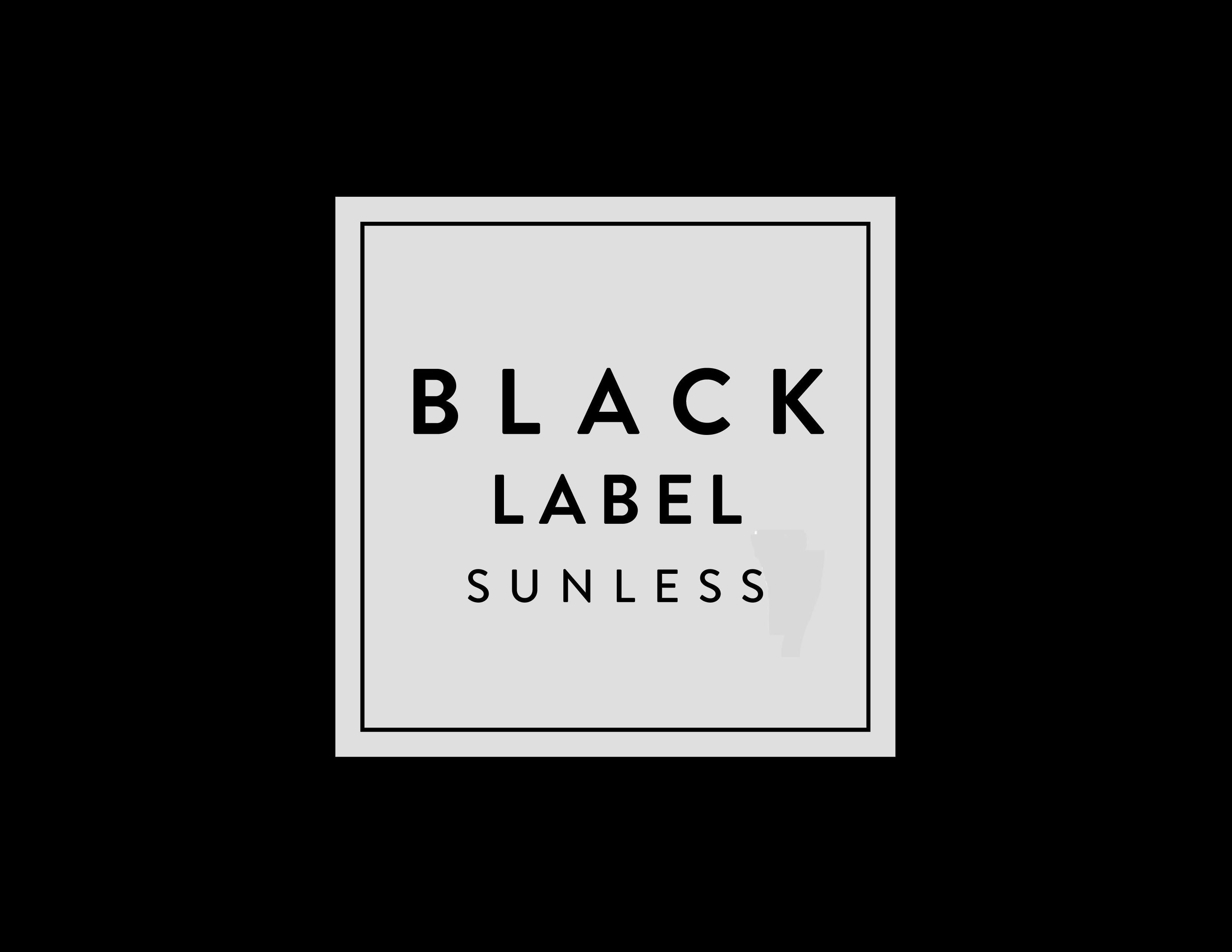 Trademark Logo BLACK LABEL SUNLESS