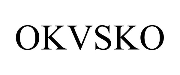 Trademark Logo OKVSKO