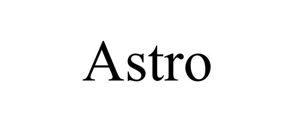 Trademark Logo ASTRO