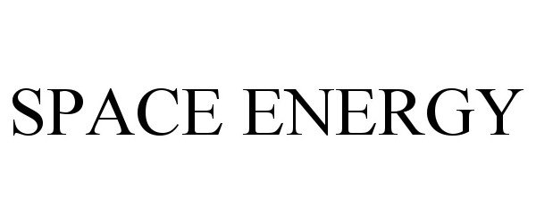 Trademark Logo SPACE ENERGY