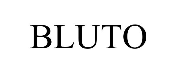 Trademark Logo BLUTO