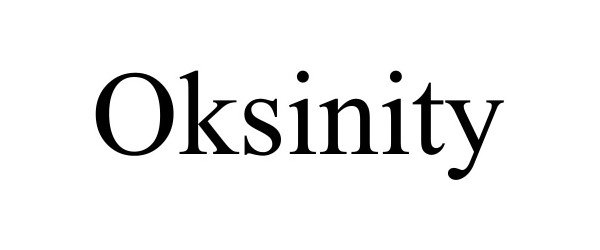 Trademark Logo OKSINITY