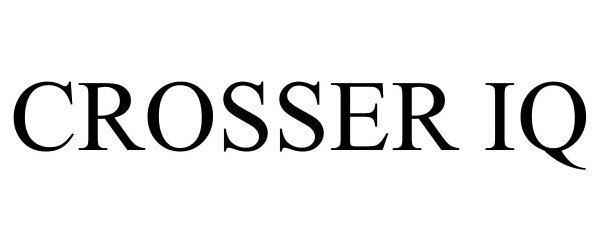 Trademark Logo CROSSER IQ