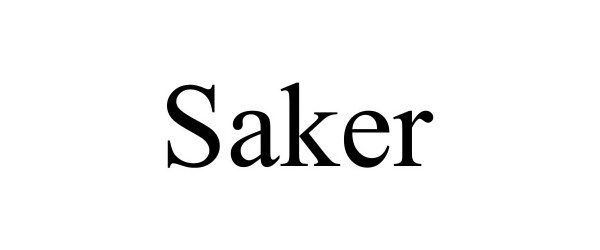 Trademark Logo SAKER