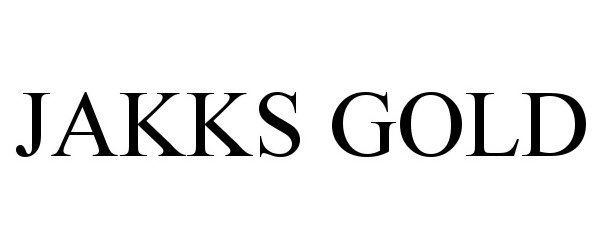 Trademark Logo JAKKS GOLD