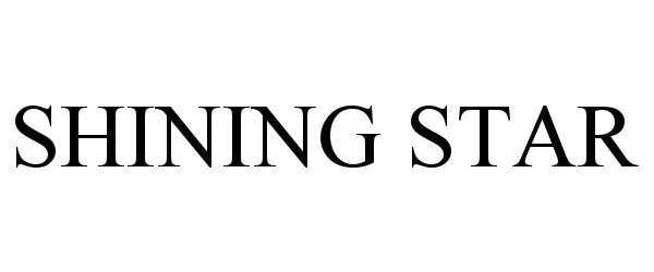 Trademark Logo SHINING STAR