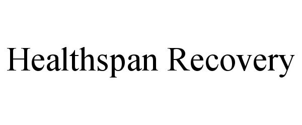 Trademark Logo HEALTHSPAN RECOVERY