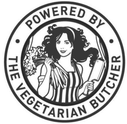Trademark Logo POWERED BY THE VEGETARIAN BUTCHER