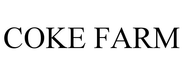 Trademark Logo COKE FARM
