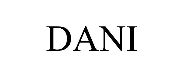 Trademark Logo DANI