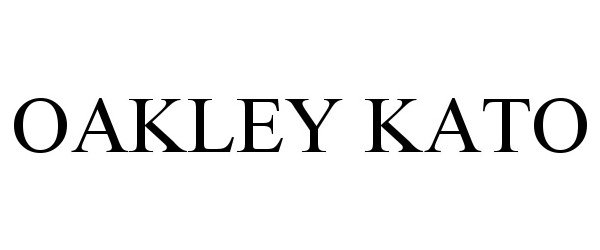 Trademark Logo OAKLEY KATO