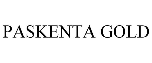 Trademark Logo PASKENTA GOLD