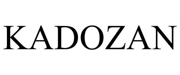 Trademark Logo KADOZAN